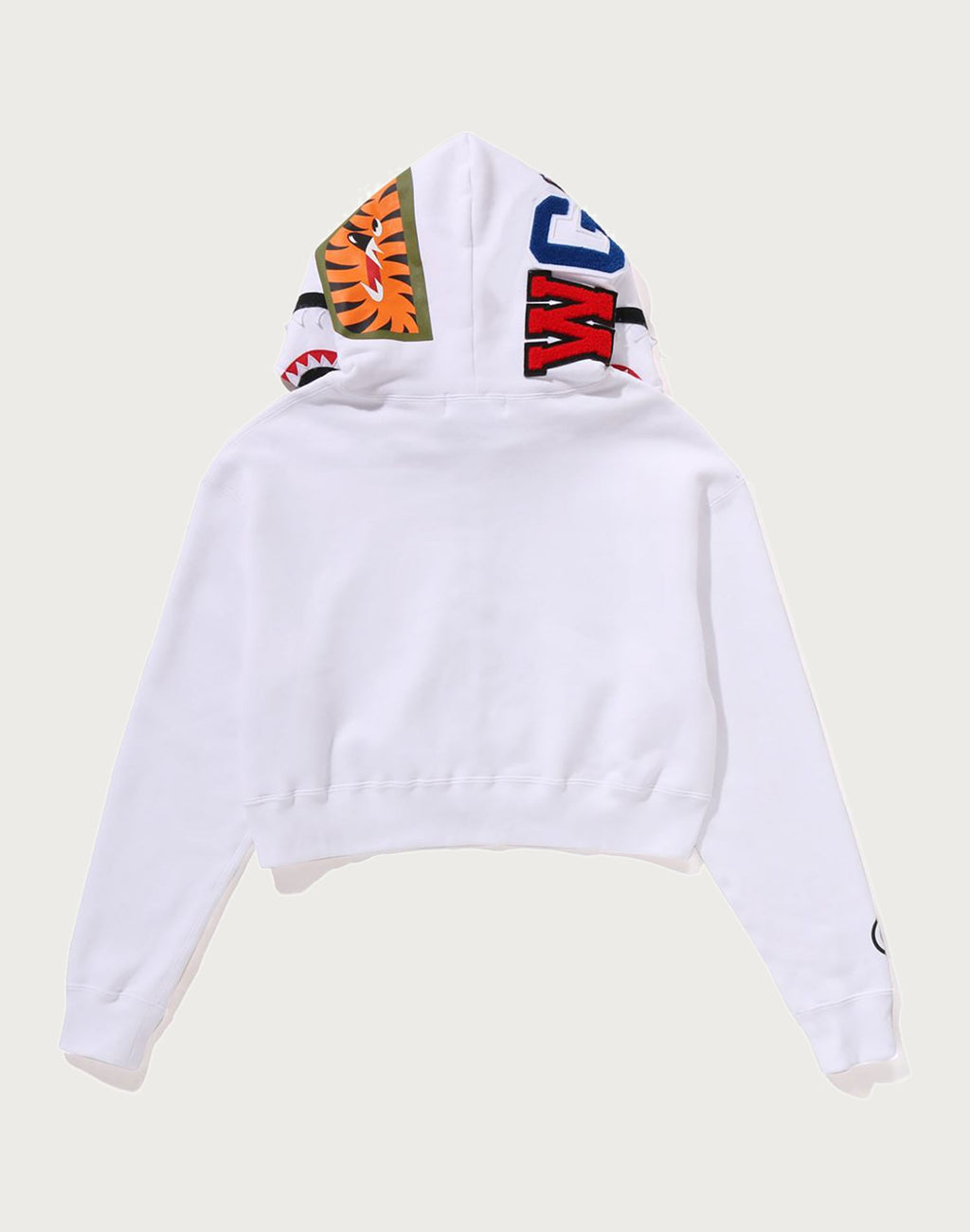 SHARK CROPPED FULL ZIP HOODIE LADIES