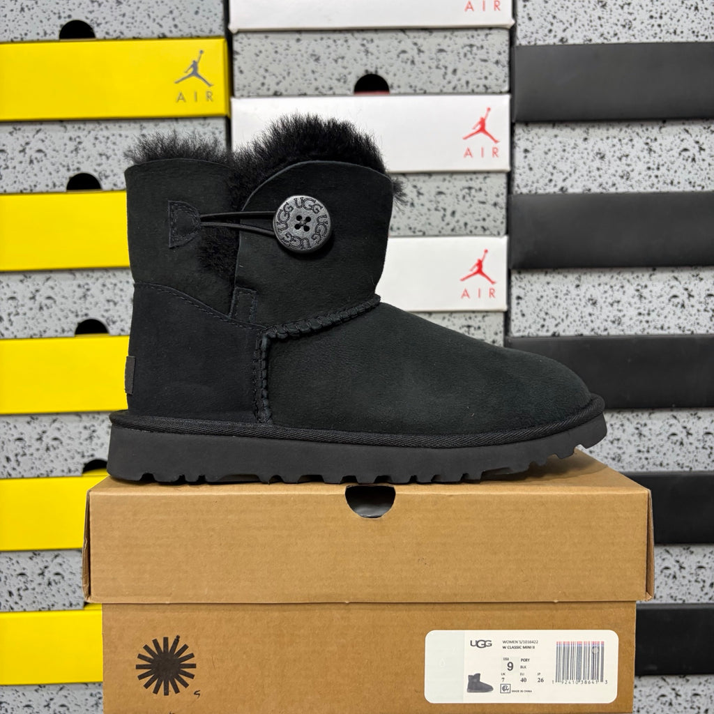 UGG Bailey Button Mini Boot – Black