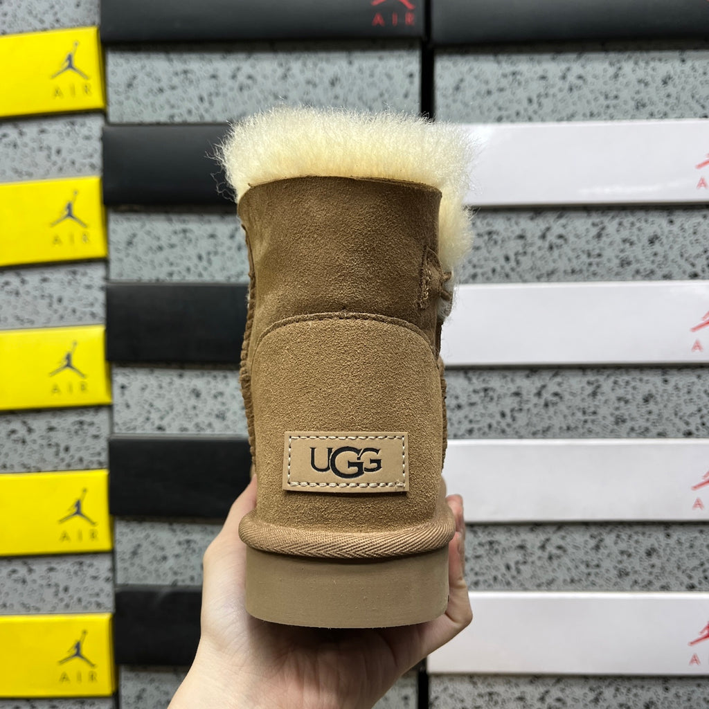UGG Mini Bailey Button II Boot – Chestnut