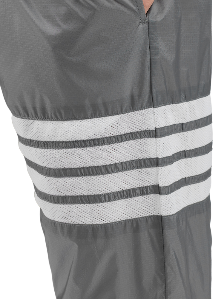 Thom Browne Style Side zip track pants with Signature Four-Bar Detail