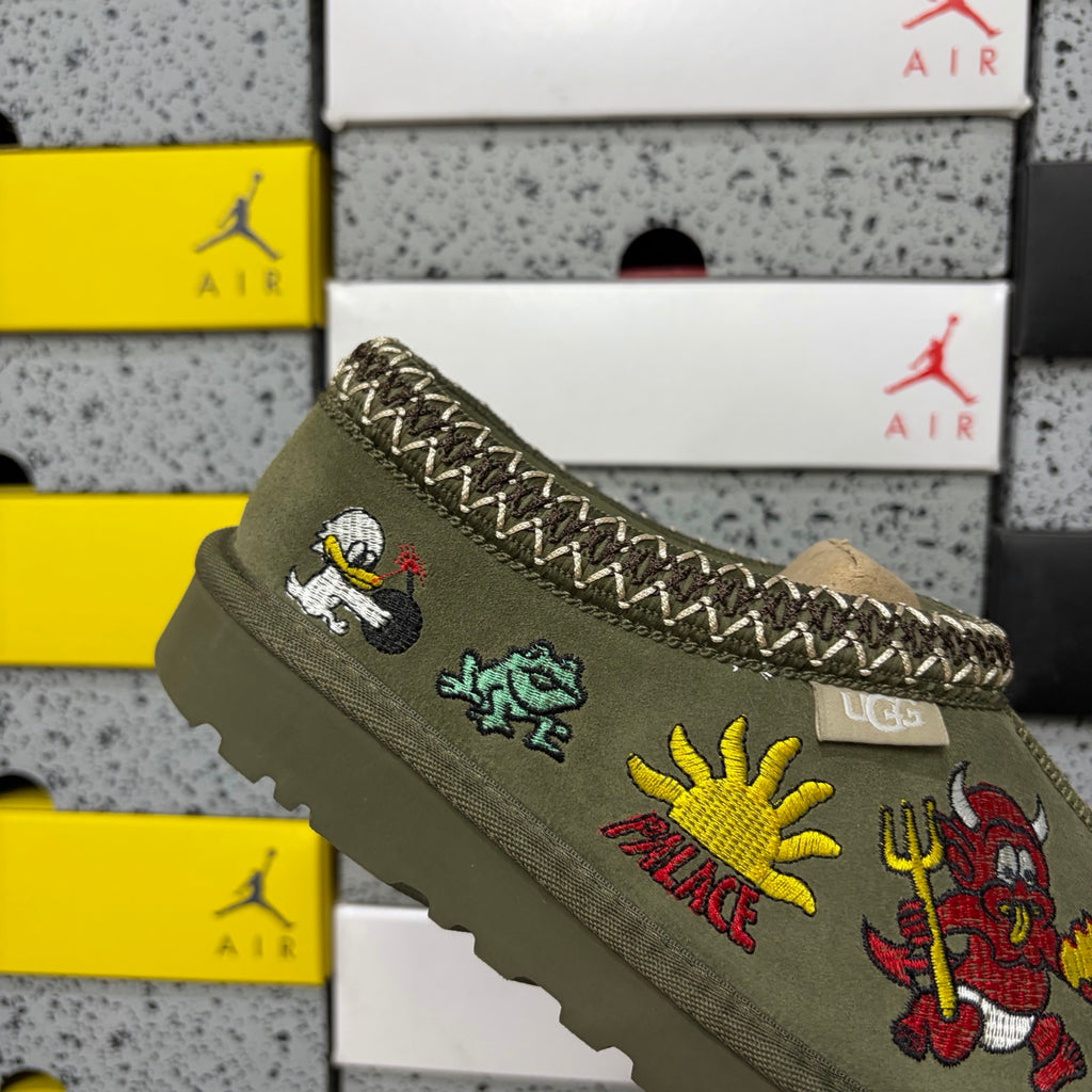 UGG × Palace Tasman Slipper – Forest Moss