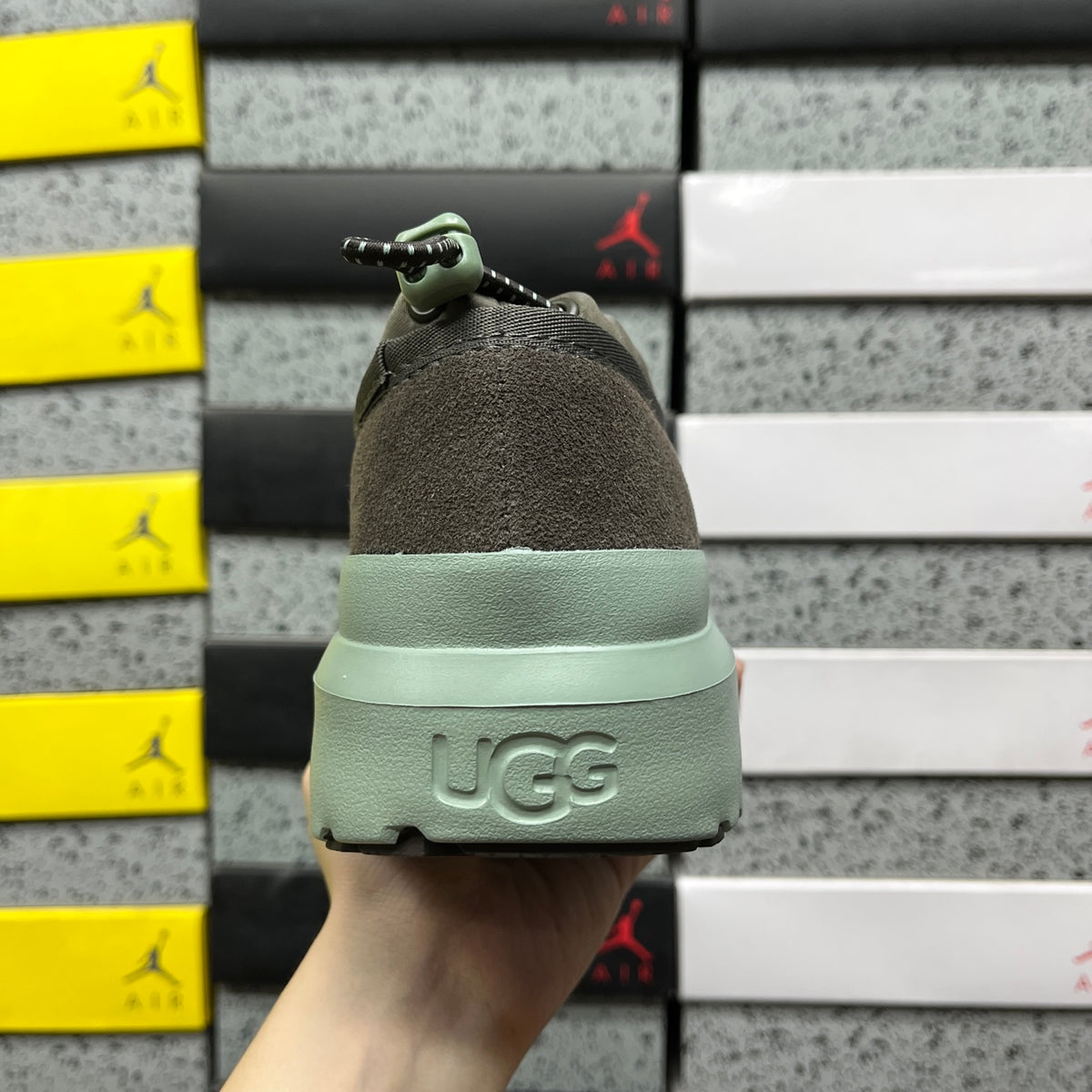 UGG Tasman Platform Mule – Charcoal & Mint