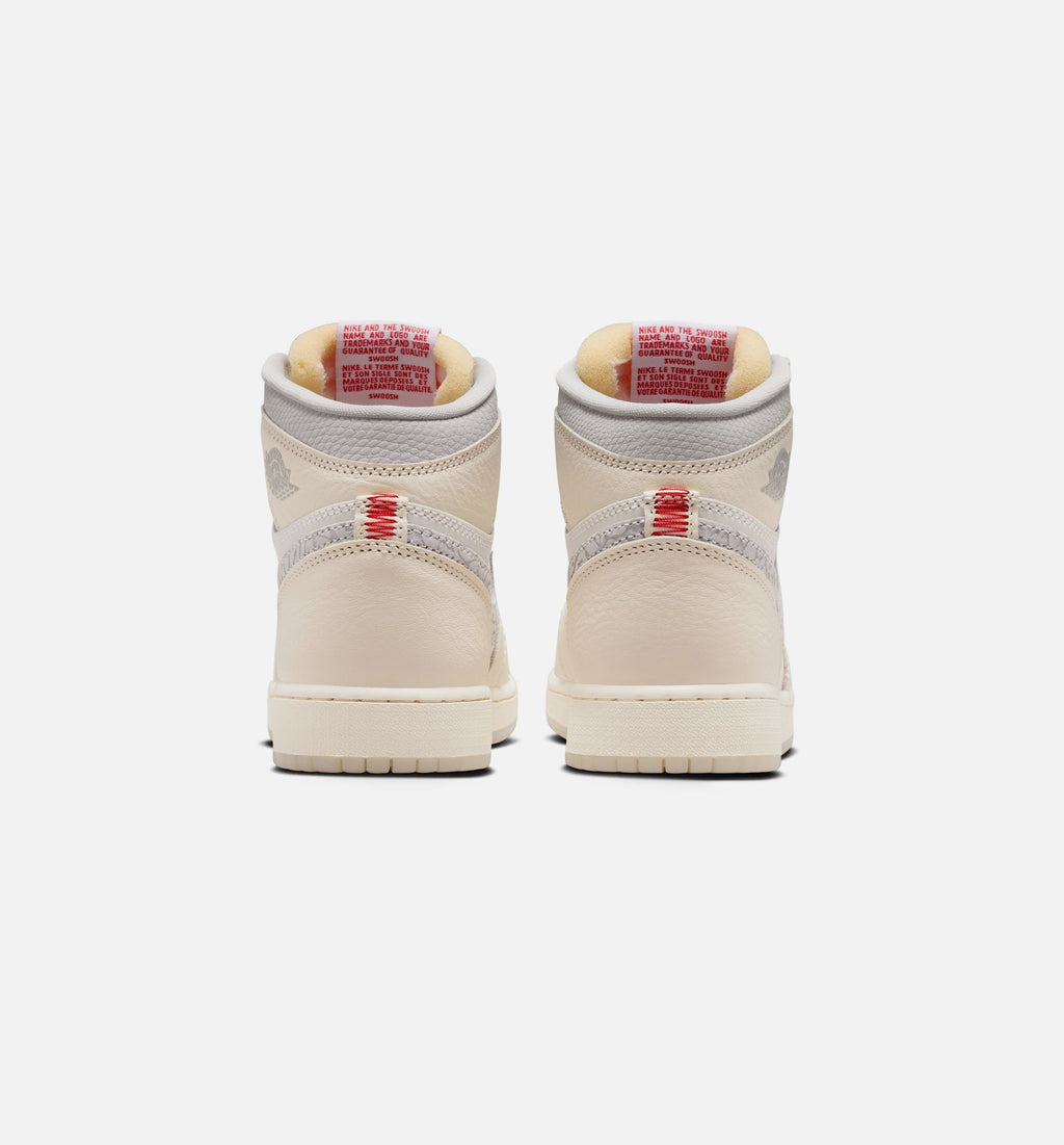 Air Jordan 1 Retro High OG Grade School Lifestyle Shoe - Sail/University Red/Pale Ivory/Coconut Milk/Phantom