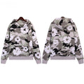 Denim Tears Grey Green Camo White Floral Pullover Hoodie