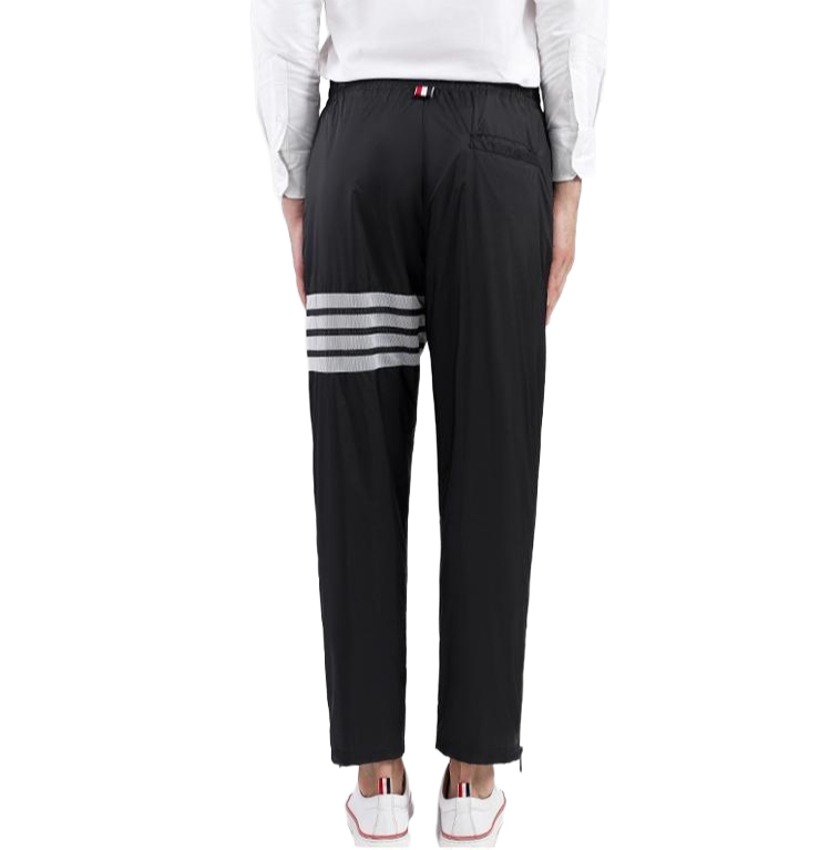 Thom Browne Style Side zip track pants with Signature Four-Bar Detail