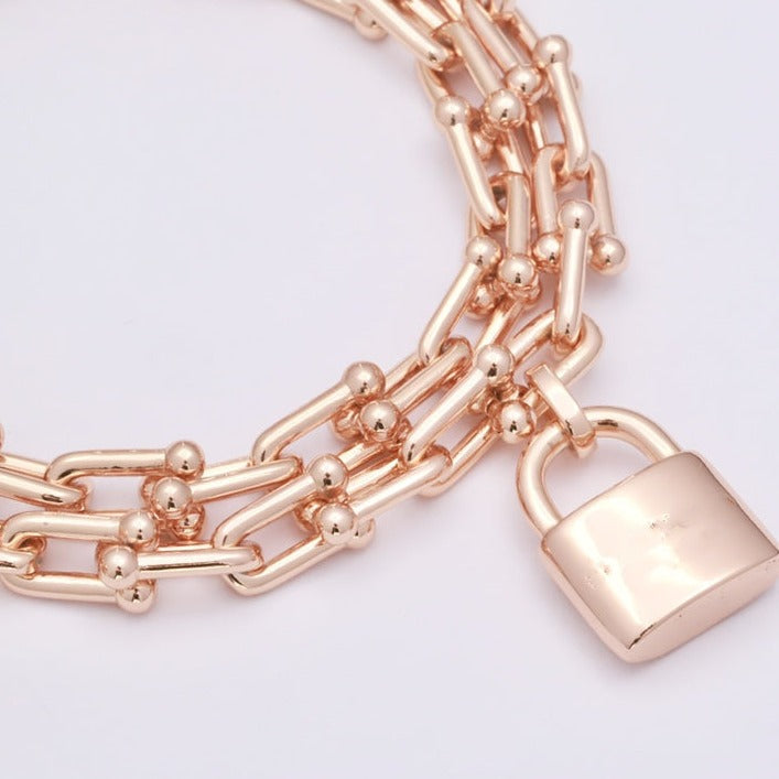 TIFFANY HARDWEAR WRAP PINK GOLD BRACELET