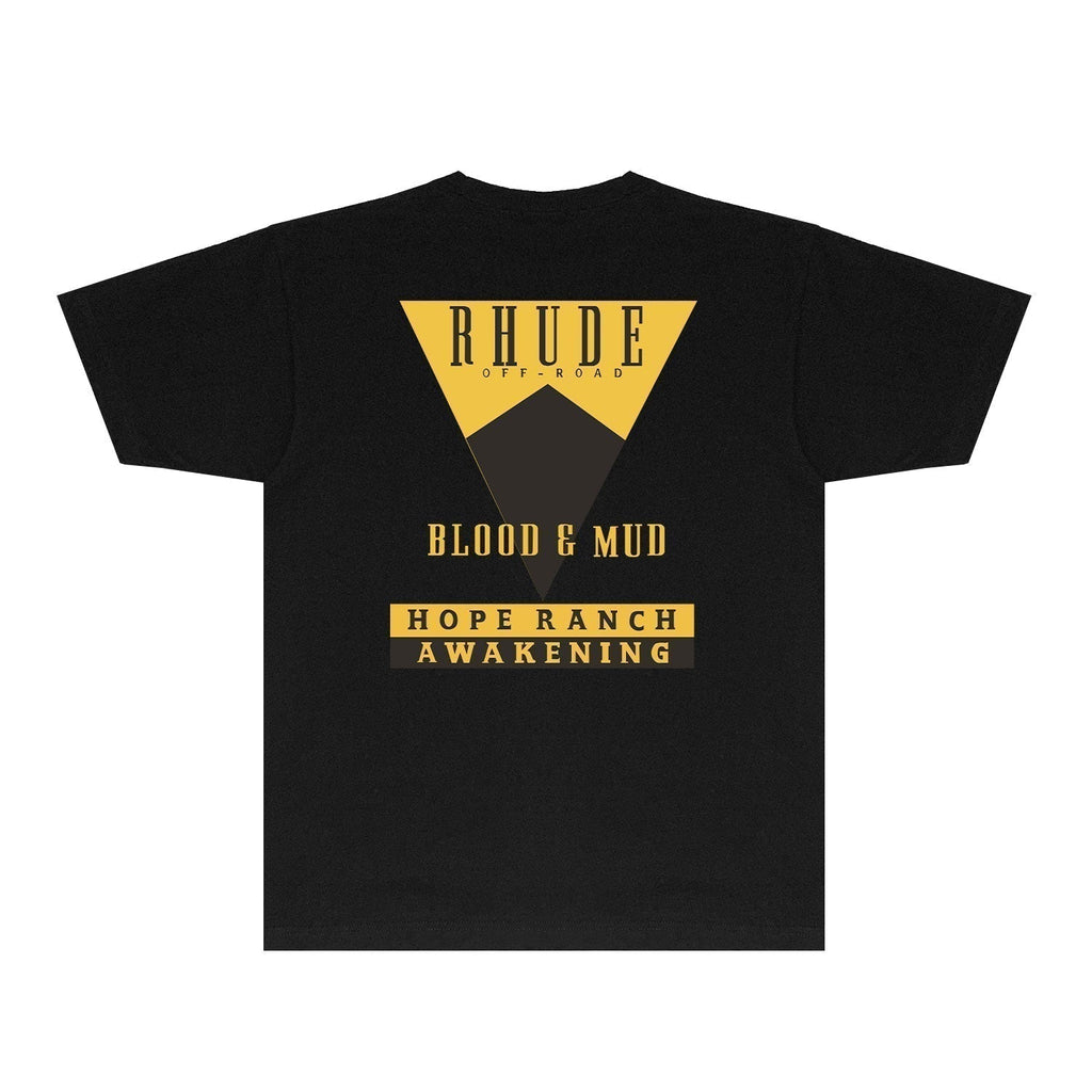 Rhude T-shirts Printed Trendy Pure Cotton