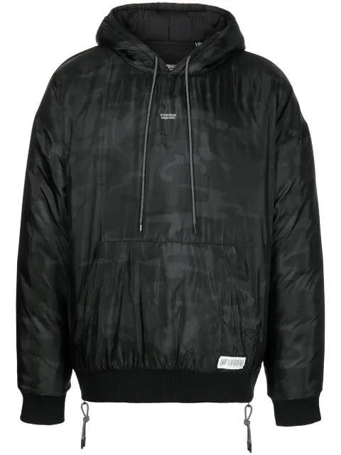 Mostly Heard Rarely Seen logo hooded jacket
