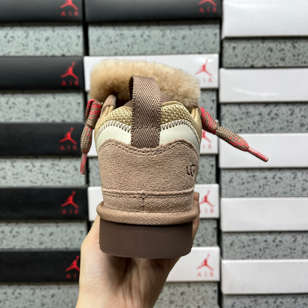 UGG Lowmel Lace-Up Sneaker – Taupe & Pink