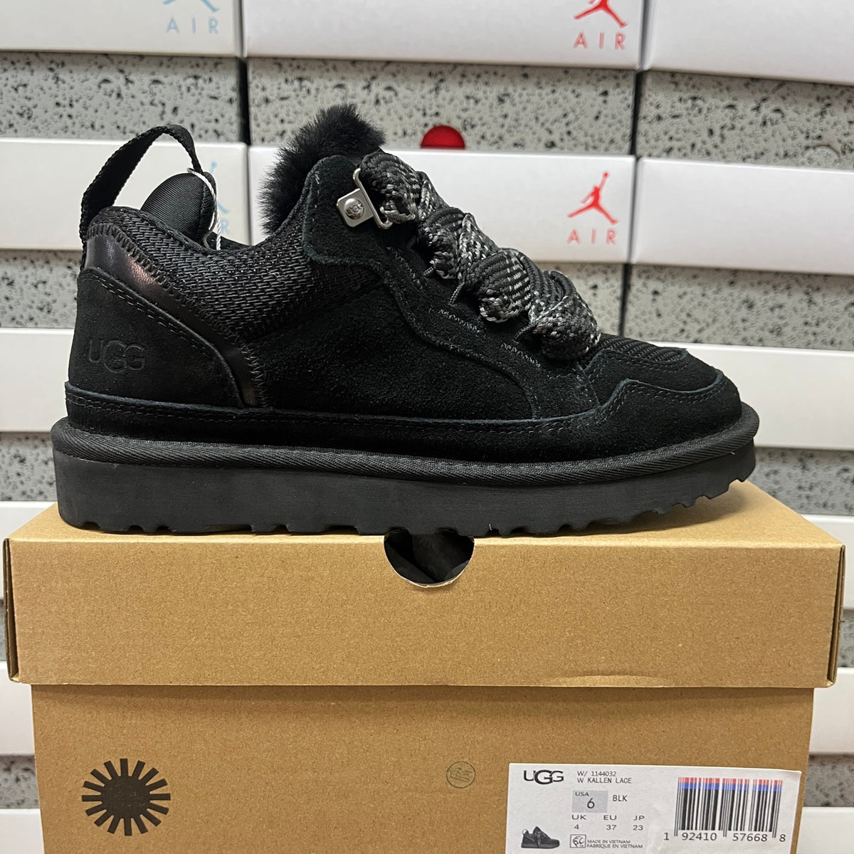 UGG Kallen Lace-Up Sneaker Boot – Black