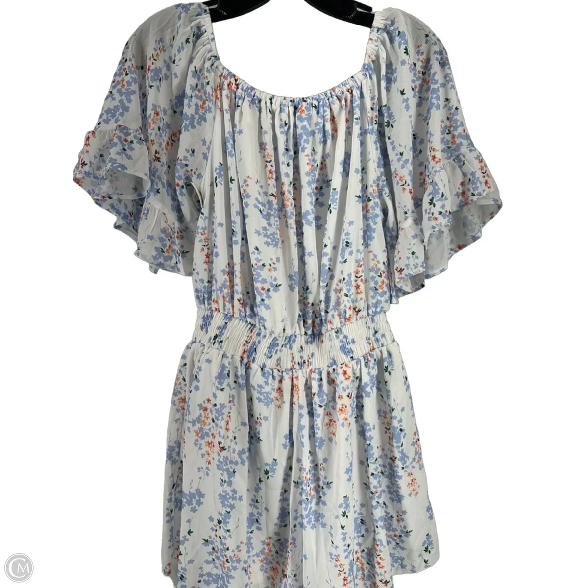Romper By Clothes Mentor In Floral Print, Size: M