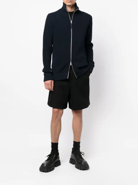 Maison Margiela ribbed zip-up cardigan