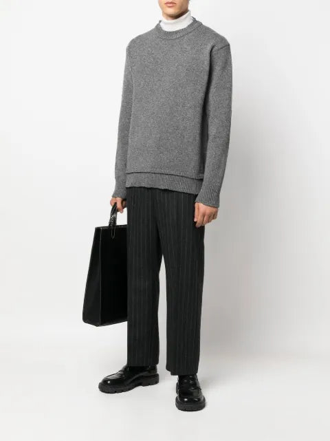 Maison Margiela elbow-patch knitted sweater