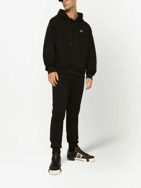 Dolce & Gabbana logo-tag drawstring hoodie