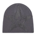 Slate Big 5 Star Rhinestone Skully