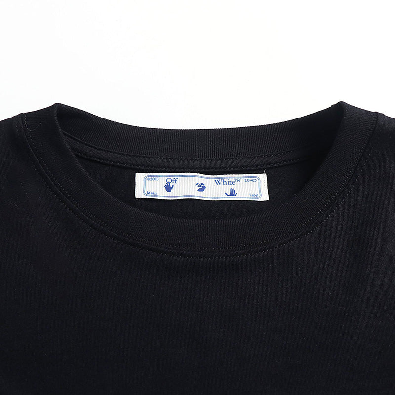 OFF-WHITE "Graff Pupp" Skate Graffiti Cartoon Graphic T-Shirt