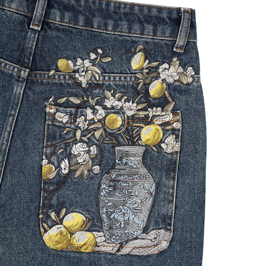"garden of eden" indigo Denim