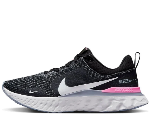 Nike React Infinity Run Flyknit 3 'Black Grey Pink'