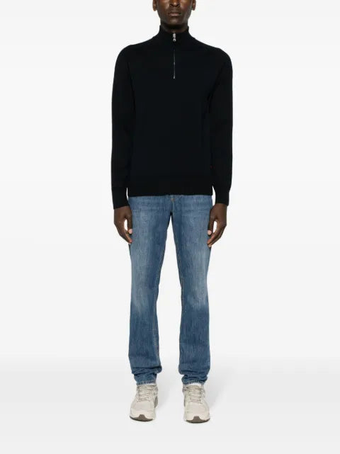 Orlebar Brown Lennard zip-up merino-wool jumper