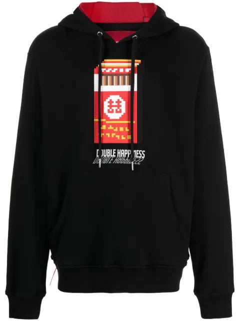 Mostly Heard Rarely Seen 8-Bit Double Happiness cotton hoodie