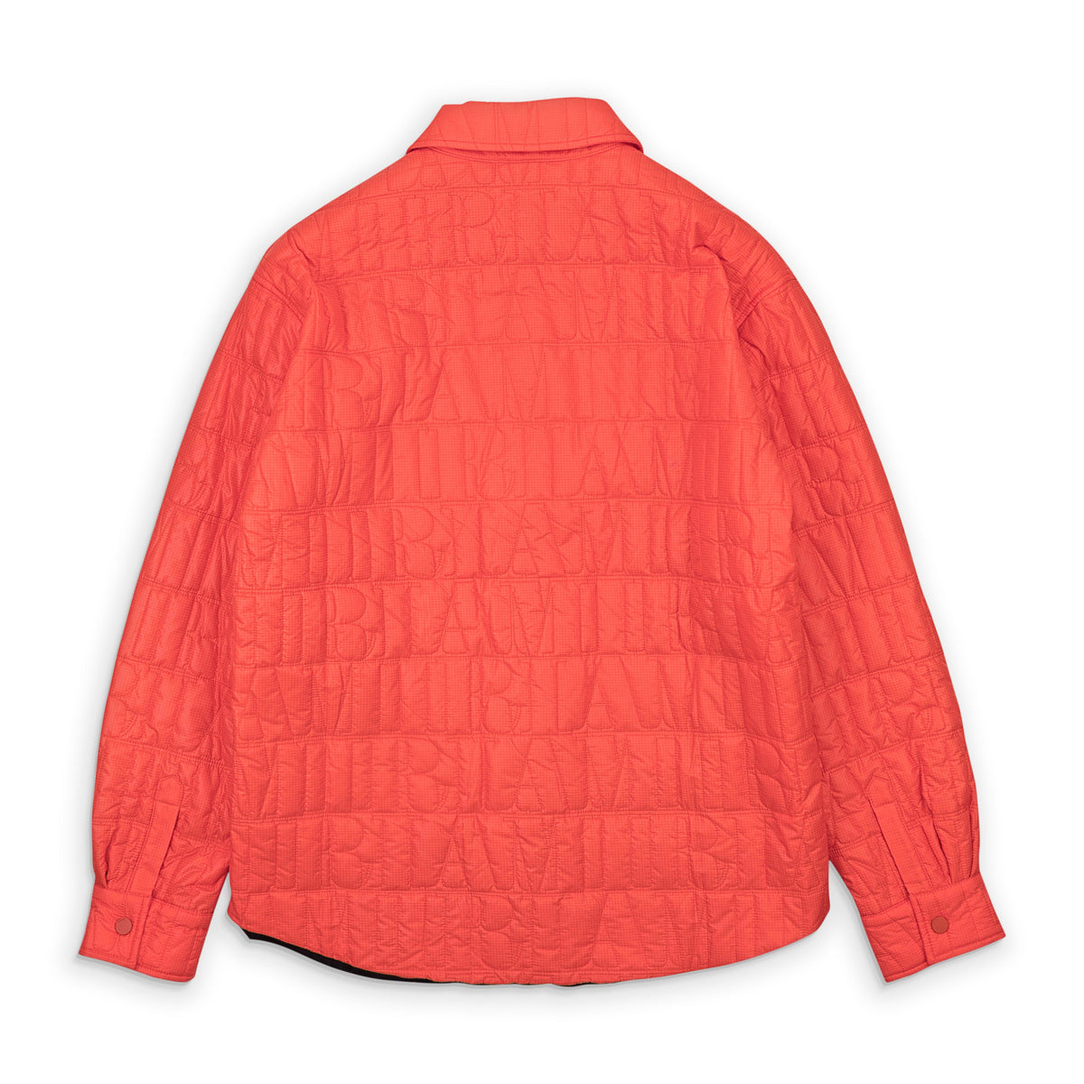 Amiri Quilted Logo Over Shirt - Orange