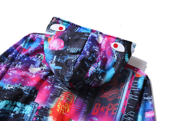 BAPE Tokyo Night Multicolor Zip Hoodie