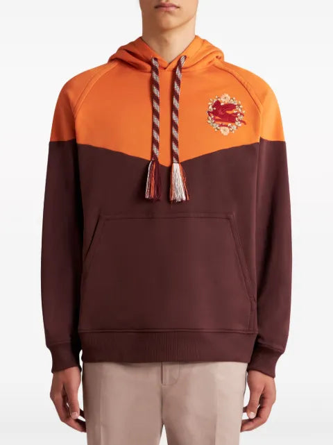 ETRO Pegaso-embroidered cotton hoodie