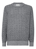 Brunello Cucinelli Cashmere vanisé cable-knit sweater