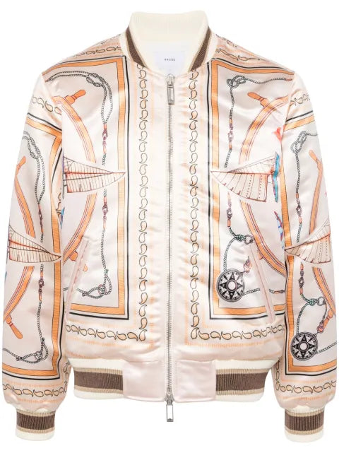 RHUDE x Nautica satin bomber jacket