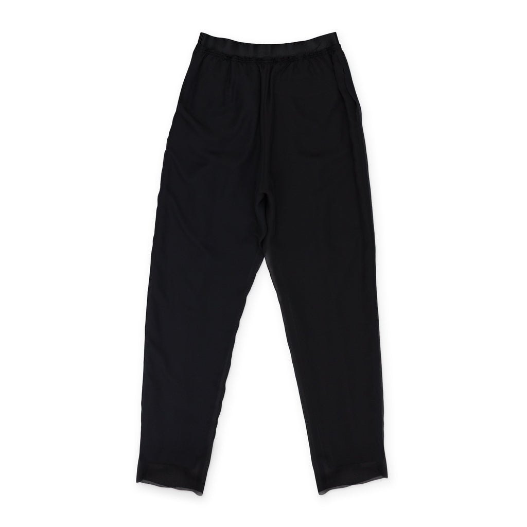 BLACK MESH LAYERED PANTS