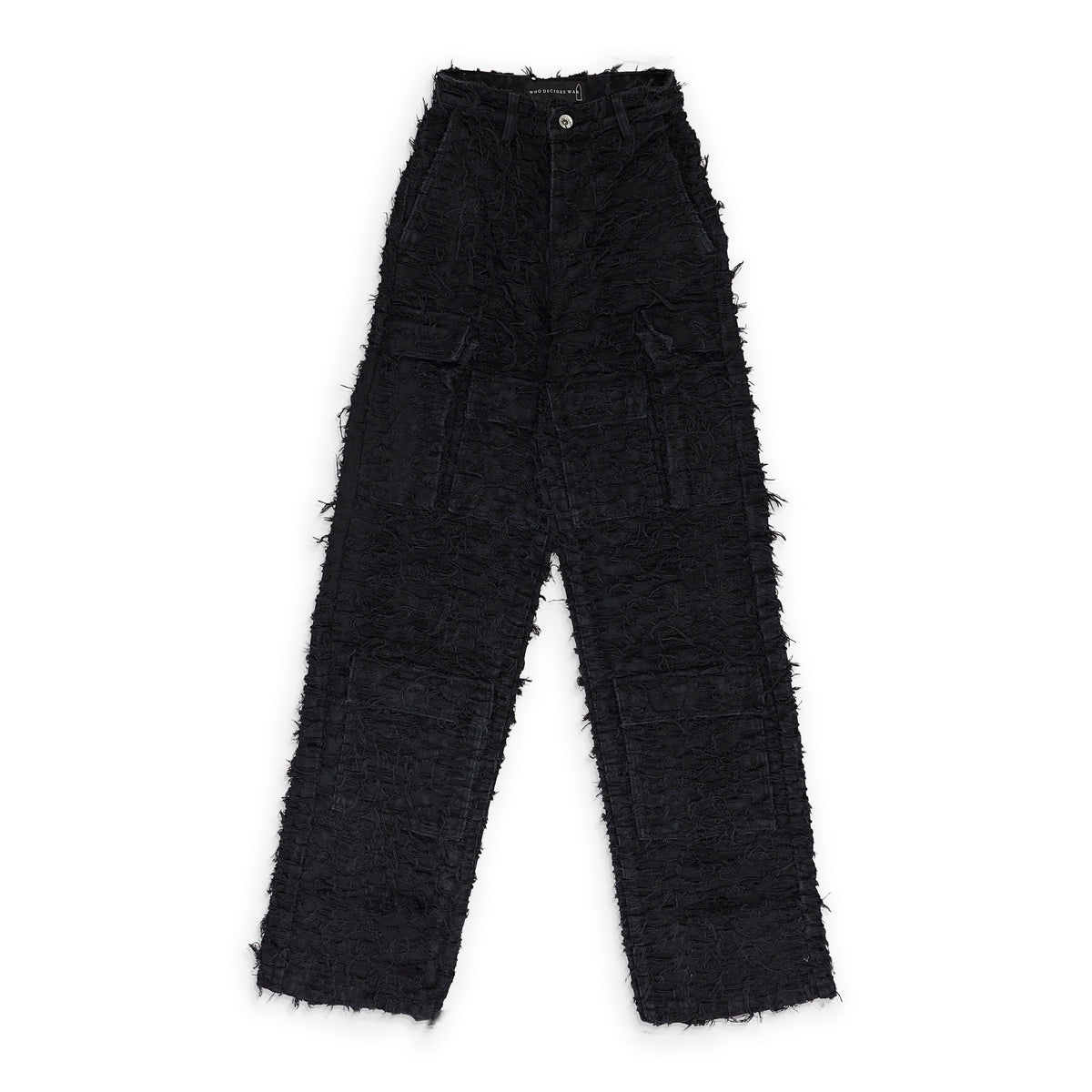 BLACK HUSK WIDE LEG PANTS