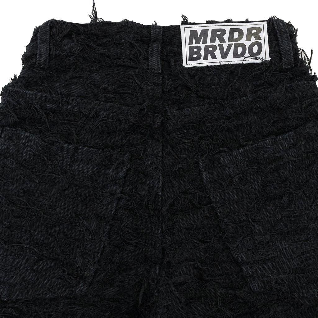 BLACK HUSK WIDE LEG PANTS