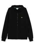 Lacoste classic fit zip-up fleece hoodie
