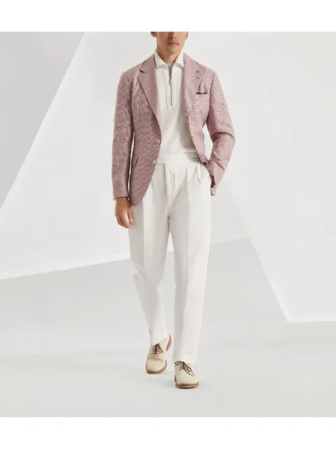 Brunello Cucinelli houndstooth-pattern blazer