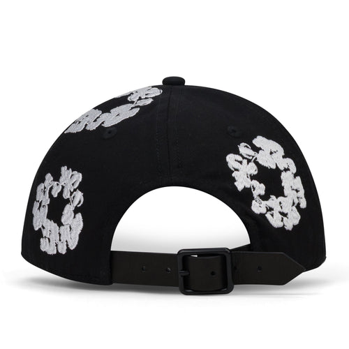 Black Cotton Wreath Fitted Cap