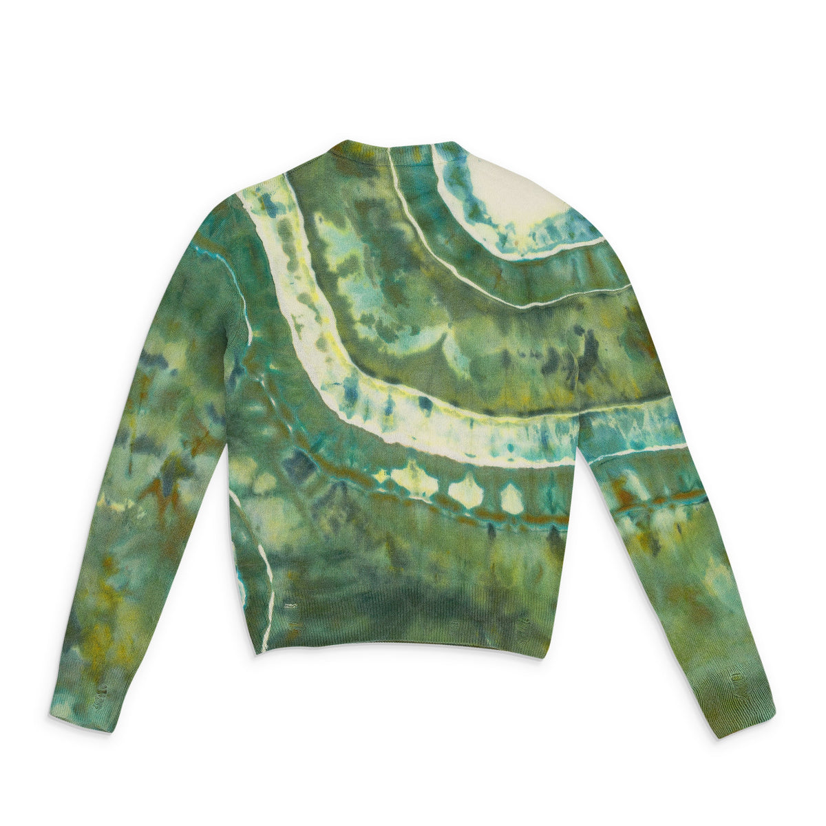 Green Ma Tie Dye Cashmere Crewneck Sweatshirt