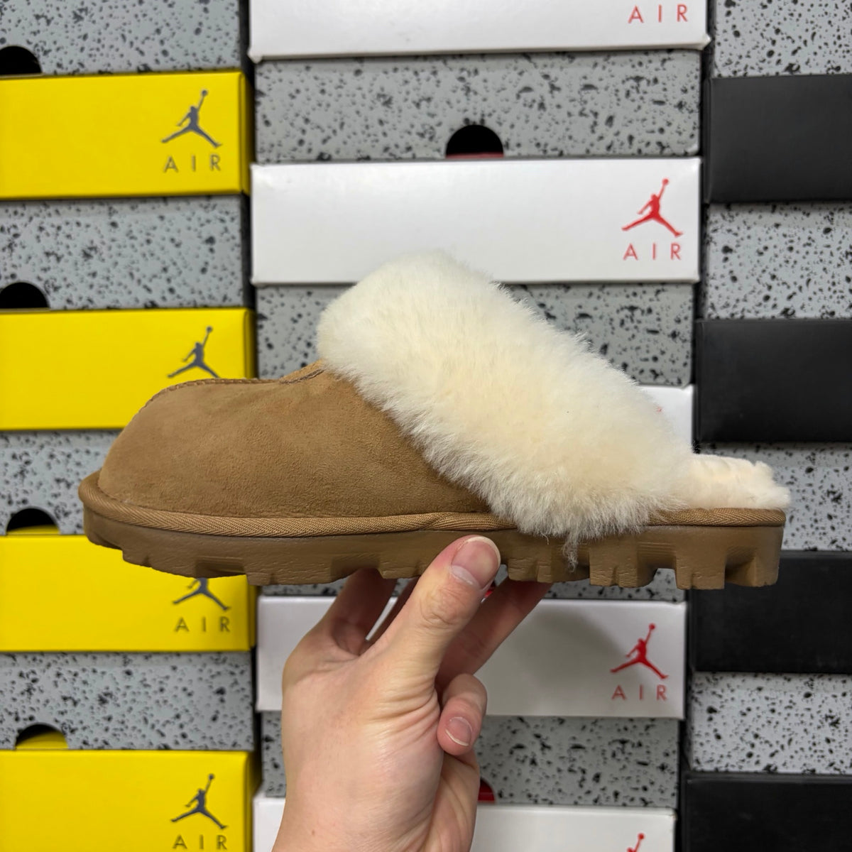 UGG Scuffette Slipper – Chestnut & Cream