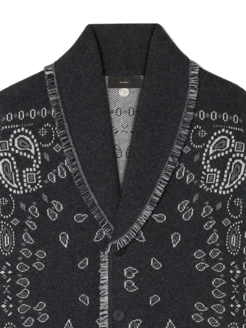 Alanui paisley-jacquard cardigan