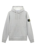 Stone Island 6100062 organic m©lange cotton fleece hooded sweatshirt