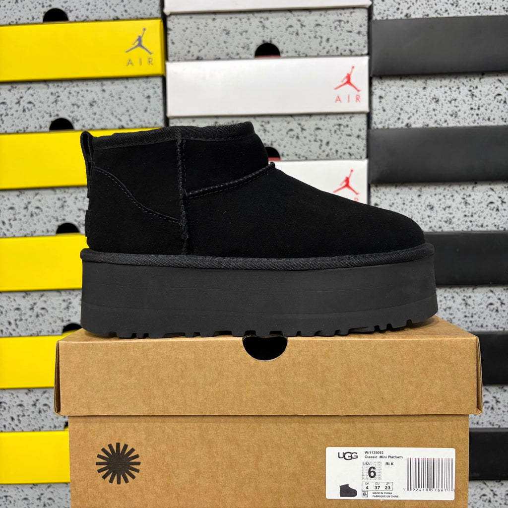 UGG Platform Slip-On Mule – Black (5cm Platform)