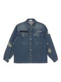 Helmut Lang distressed denim jacket