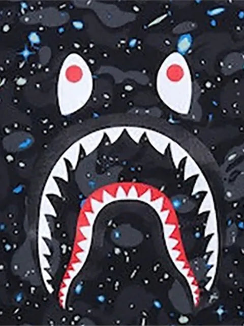 A BATHING APE® space camo shark crewneck