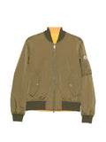 Moncler reversible logo-patch bomber jacket