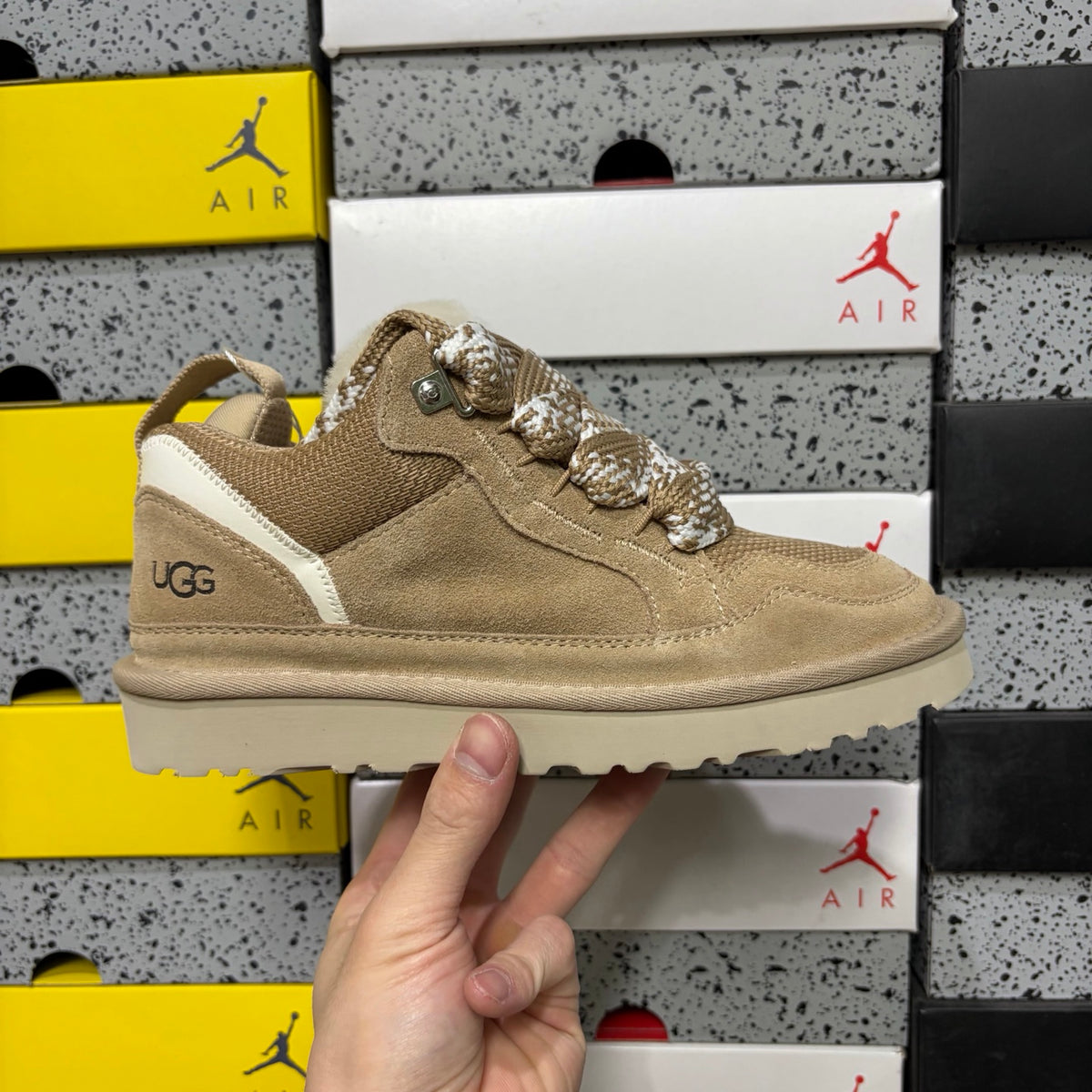 UGG Kallen Lace-Up Sneaker Boot – Sand