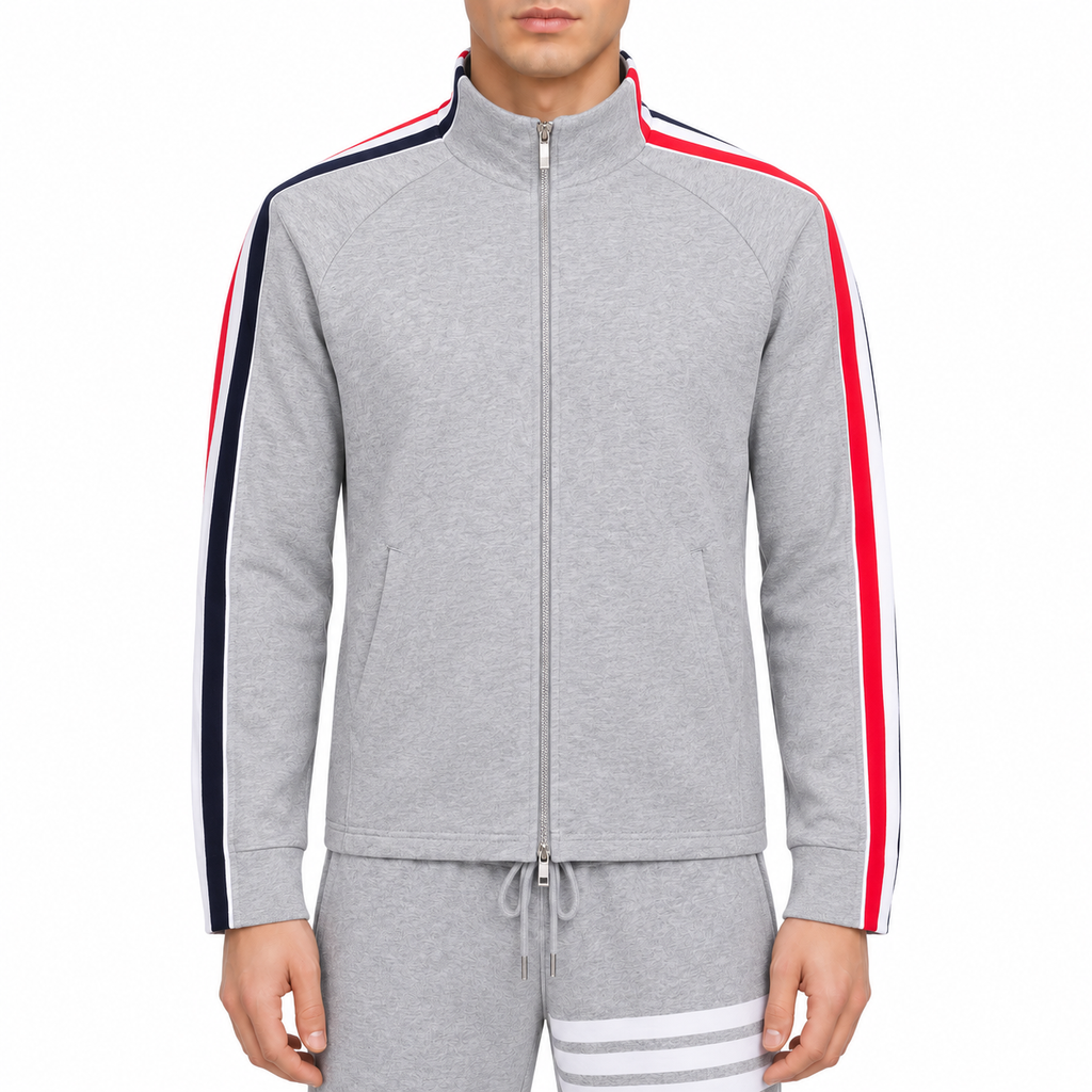 Zip - Up Sweatshirt - Premium Crew Neck Pullover | Thom Browne