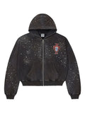 Vale Pluto clustered zip-up hoodie