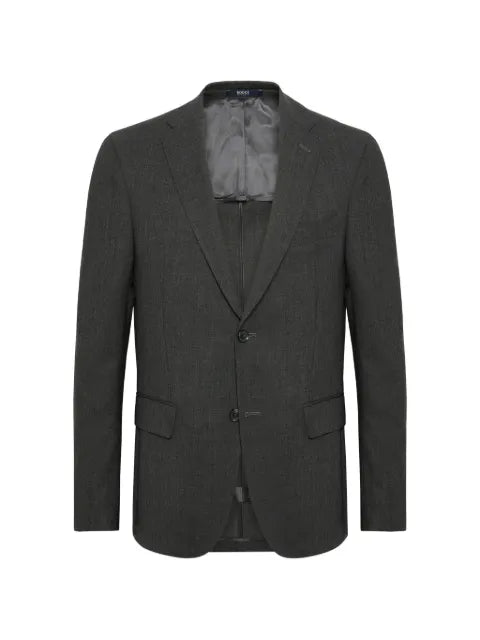 Boggi Milano flap-pocket wool blazer