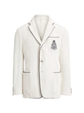 Ralph Lauren Purple Label embroidered terry blazer
