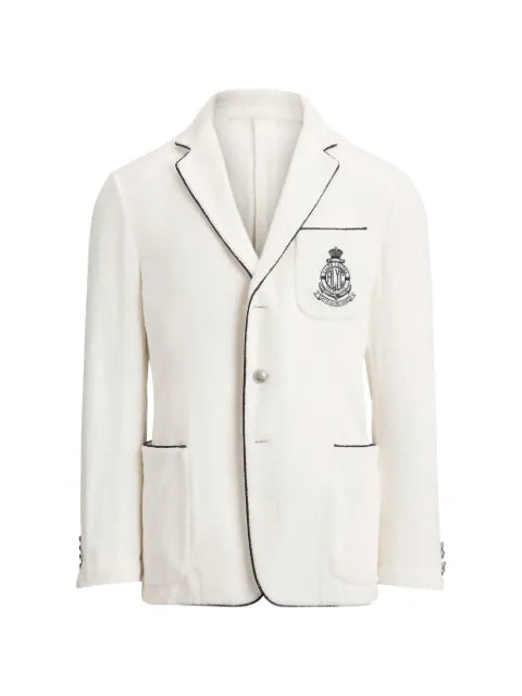 Ralph Lauren Purple Label embroidered terry blazer