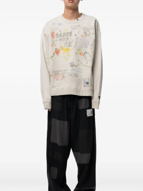 Maison MIHARA YASUHIRO kids doodle printed sweatshirt